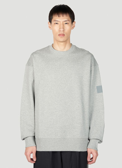 Y-3 로고 프린트 스웨트셔츠 블랙 yyy0352046