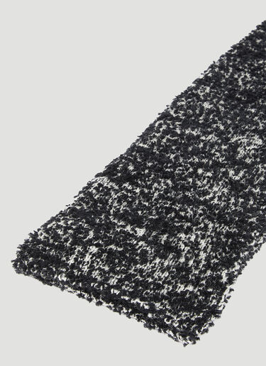 Dries Van Noten Marled Knit Scarf Black dvn0154035