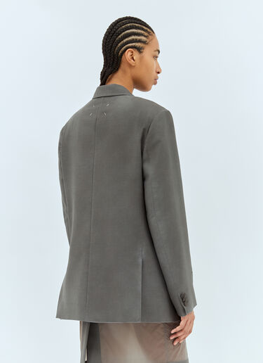 Maison Margiela Mohair Wool Suit Blazer Grey mla0257005