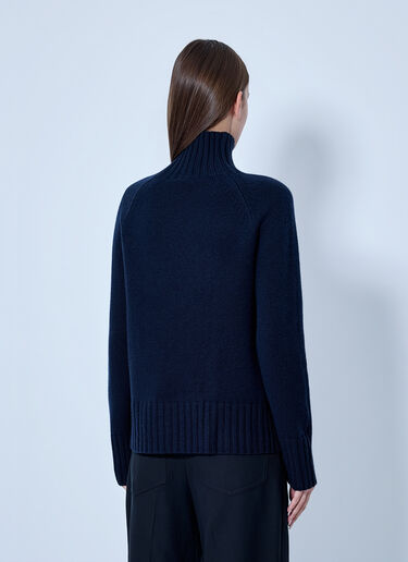 LN-CC® - Max Mara: High-Neck Wool and Cashmere Sweater - Navy Max Mara High-Neck Wool and Cashmere Sweater Navy max0266093