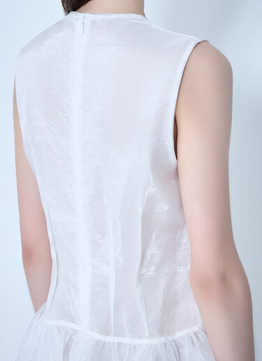 Cecilie Bahnsen Claudie Fitted Dress White cec0263008