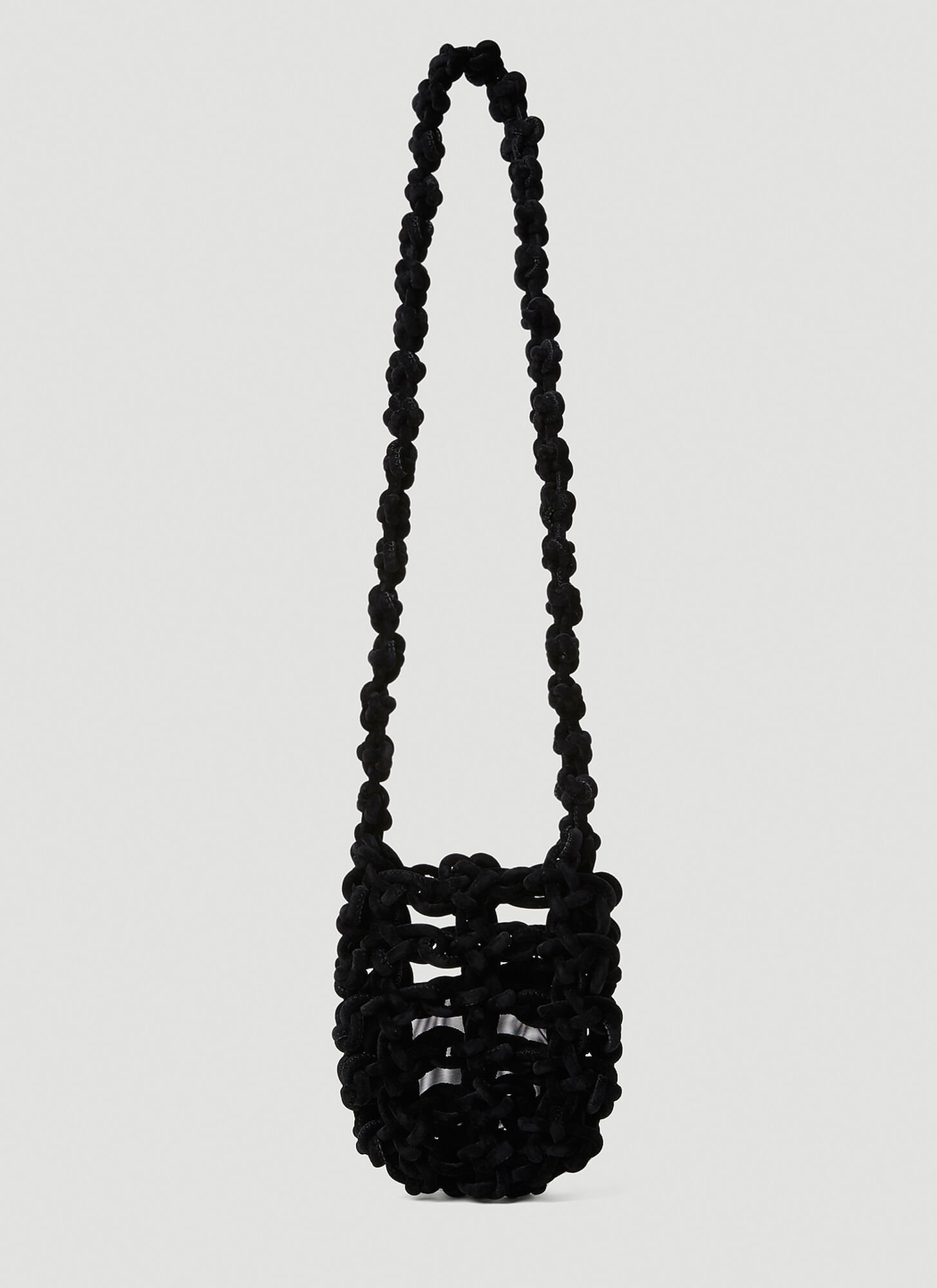 Kara Knot Tech Pouch Shoulder Bag In Black
