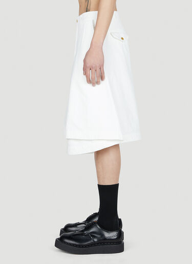 Comme Des Garçons Homme Plus Skirt Shorts White hpl0152011