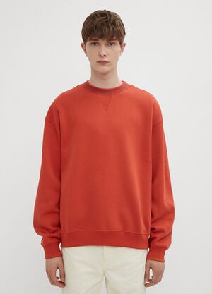 Acne Studios Logo Motif Sweatshirt Orange acn0134038