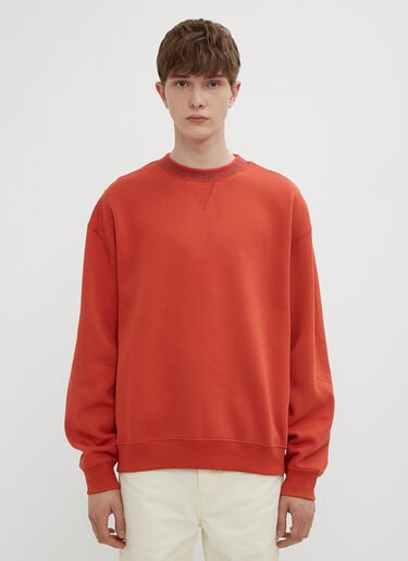 Logo Motif Sweatshirt Acne Studios Logo Motif Sweatshirt Orange acn0134038