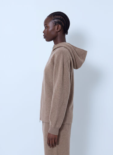 LN-CC® - Max Mara: Hooded Wool-Blend Sweatshirt - Beige Max Mara Hooded Wool-Blend Sweatshirt Beige max0266203