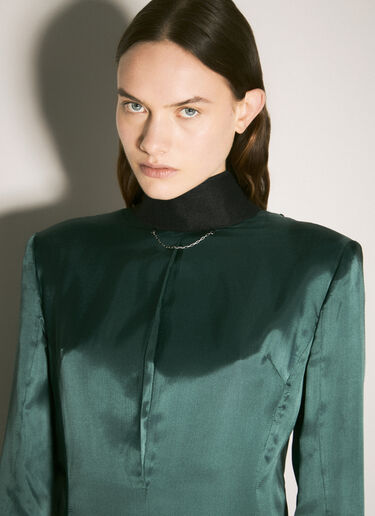 MM6 Maison Margiela インサイドアウトブレザー グリーン mmm0258001