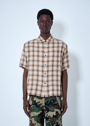 Stüssy Short-Sleeve Check Shirt Brown sts0164007