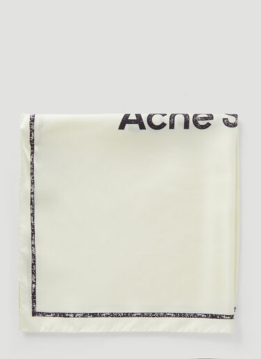 Acne Studios Logo Scarf White acn0246075