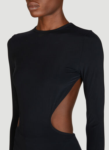 Balenciaga Cut-Out Mini Dress Black bal0255008