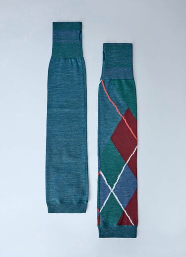Vivienne Westwood Argyle Arm Warmers Green vvw0265024