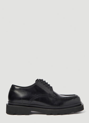 Dolce & Gabbana Brushed Leather Derby Shoes Black dol0154008