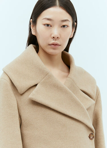 TOTEME Felt Wrap Jacket Beige tot0255026