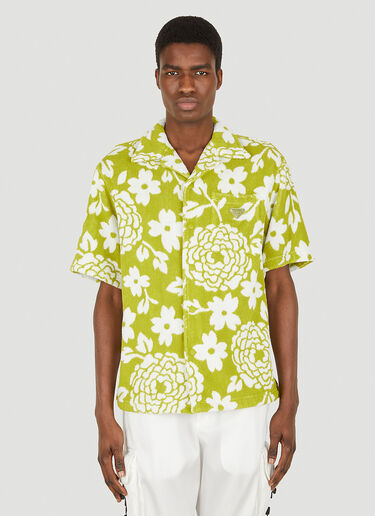 Floral Terry Shirt Prada Floral Terry Shirt Green pra0148030