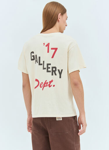 Gallery Dept. Boxing Merch T-Shirt Cream gdp0158014
