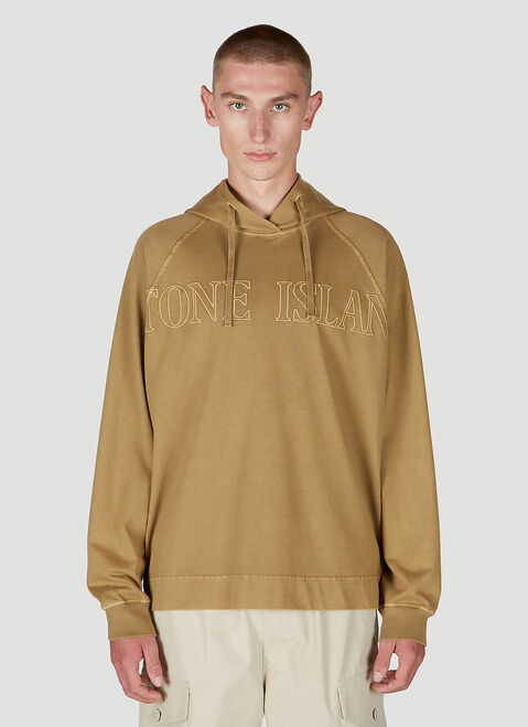 ERL Logo Embroidery Hooded Sweatshirt Blue erl0152012
