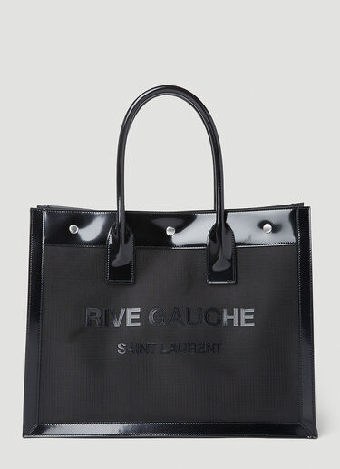 Saint Laurent Rive Gauche Canvas and Leather Bag