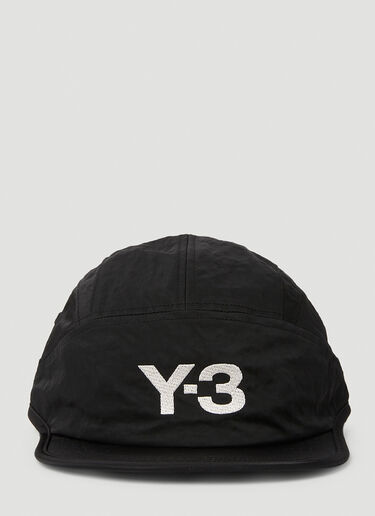 Y-3 ロゴ刺繡ランニングキャップ ブラック yyy0152046