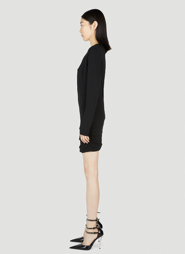 Versace Slashed Mini Dress Black vrs0252006