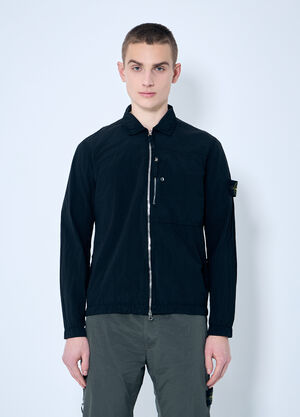 Stone Island Logo Patch Overshirt Pink sto0160007
