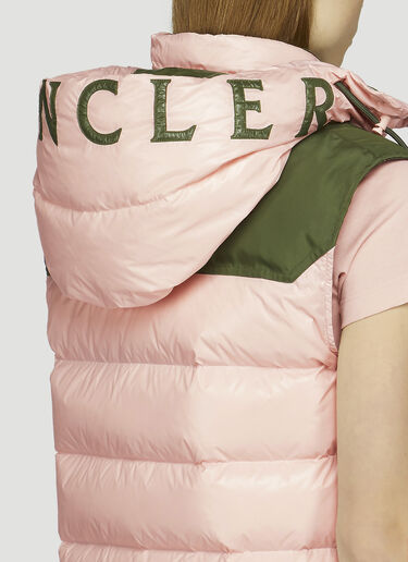 Moncler Ciboure 민소매 다운 재킷 핑크 mon0247044