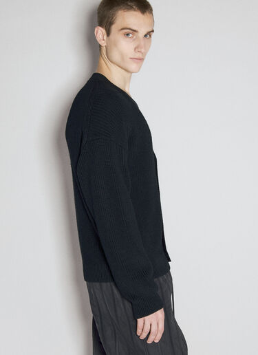 Han Kjøbenhavn Ribbed Knit Cardigan Black han0155003