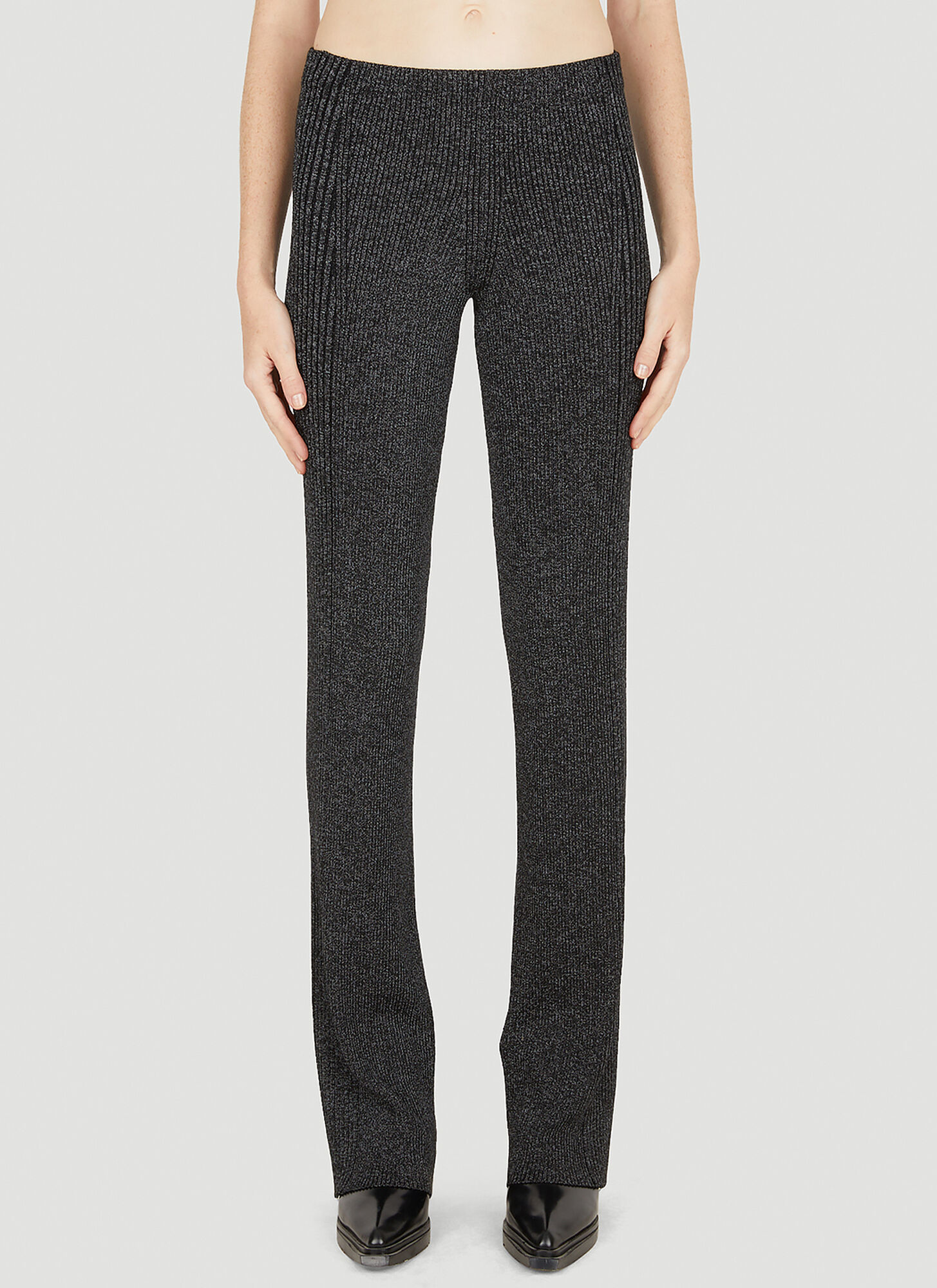Shop Dion Lee Light Reflective Pants In Grey