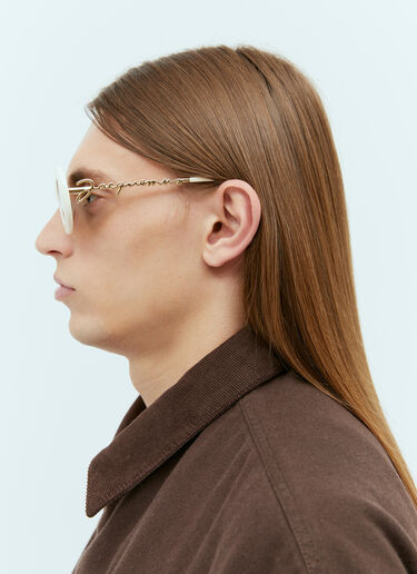 Jacquemus Les Lunettes Pralu サングラス ホワイト jas0354002