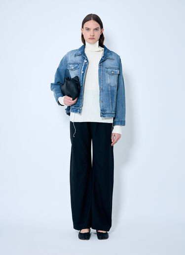 MM6 Maison Margiela Rib Sweater White mmm0259007