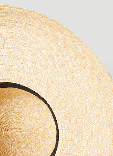Max Mara Corona Raffia Hat Beige max0252032