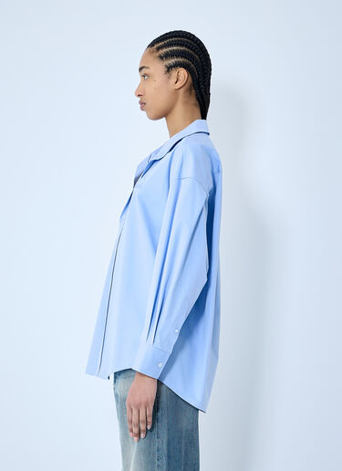 Alexander Wang Shirt With Graphic Embroidery Blue awg0260001