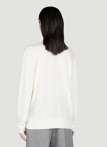 ニットポロシャツ TOTEME ニットポロシャツ クリーム tot0253021
