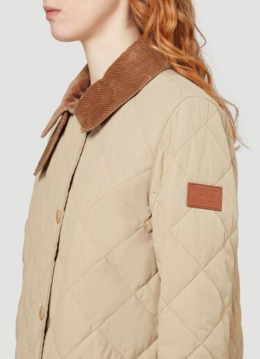 Burberry Cotswold Quilted Jacket Beige bur0243004