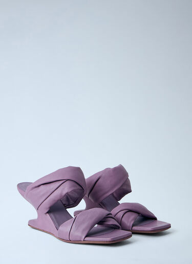 Rick Owens Cantilever 8 Twisted Sandals Violet ric0263053