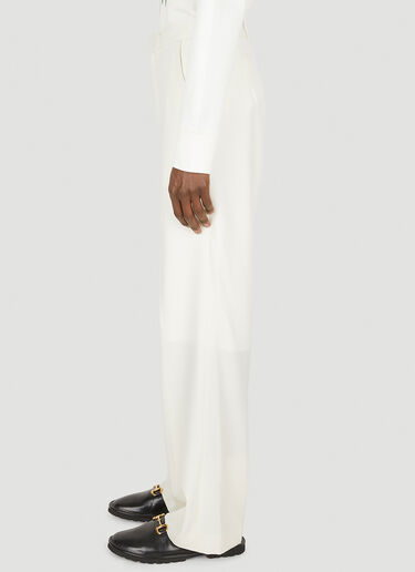 Tailored Wide Leg Pants Casablanca Tailored Wide Leg Pants White cbl0147007
