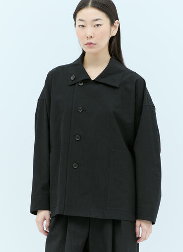 Issey Miyake Ease Wool Jacket Black ism0255010