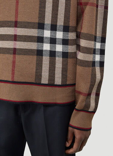 Burberry Naylor House-Check Sweater Brown bur0143008