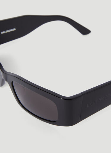 Balenciaga Paper Rectangle Sunglasses Black bcs0355008