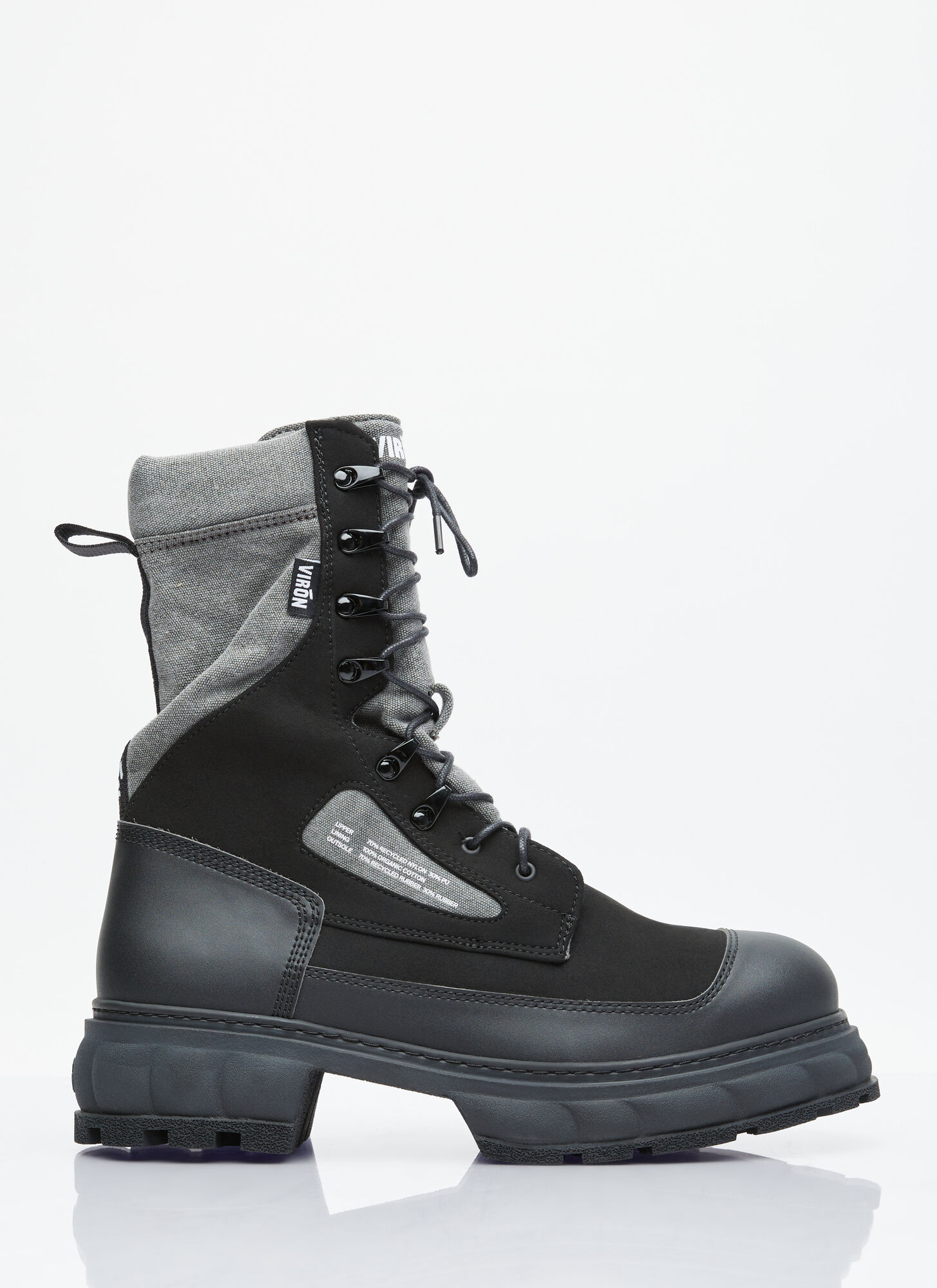 Viron Black Venture Shadow Boots In Black