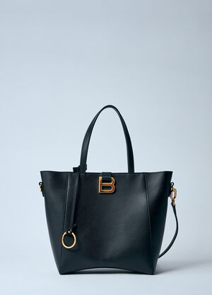 Balenciaga Small Hourglass Soft Tote Bag Blue bal0259062