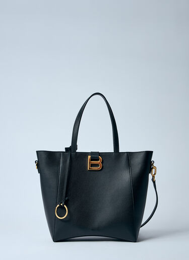 Balenciaga Small Hourglass Soft Tote Bag Black bal0259035