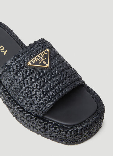 Prada 브레이디드 플랫폼 슈즈 블랙 pra0252059