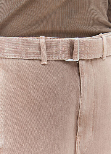 Lemaire Twisted Belted Jeans Pink lem0258012