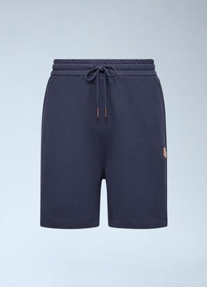Moncler x Gilga Farm by Donald Glover Logo Patch Cotton Shorts Blue mgf0162005