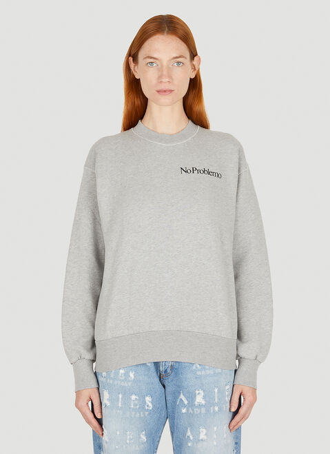 Aries No Problemo Sweatshirt White ari0254007