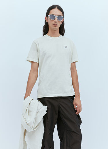 Logo Patch T-Shirt Stone Island Logo Patch T-Shirt Beige sto0154076