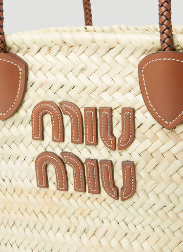 Palmetto Tote Bag Miu Miu Palmetto Tote Bag Beige miu0252038