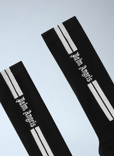 Classic Logo Track Socks Palm Angels Classic Logo Track Socks Black pma0162036