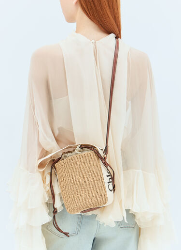 Chloé 스몰 우디 바스켓 백 화이트 chl0258036