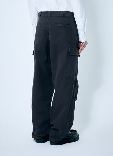 Prada Garment-Dyed Cargo Pants Black pra0159037